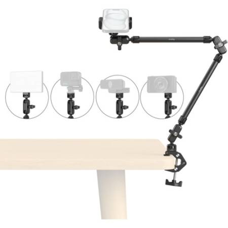 SmallRig 5625 - uchwyt biurkowy, ramię Magic Arm 57cm z zaciskiem szczękowym - użycie
